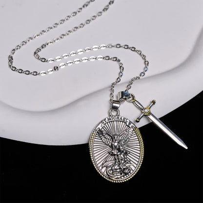 St. Michael Pendant Necklace