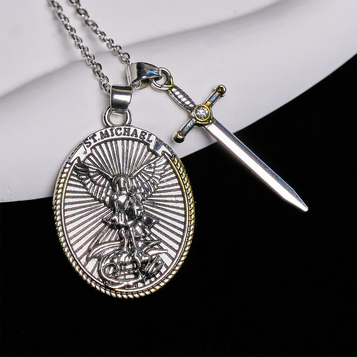 St. Michael Pendant Necklace