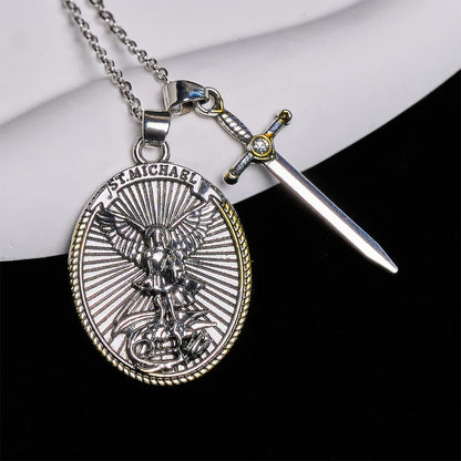 St. Michael Pendant Necklace