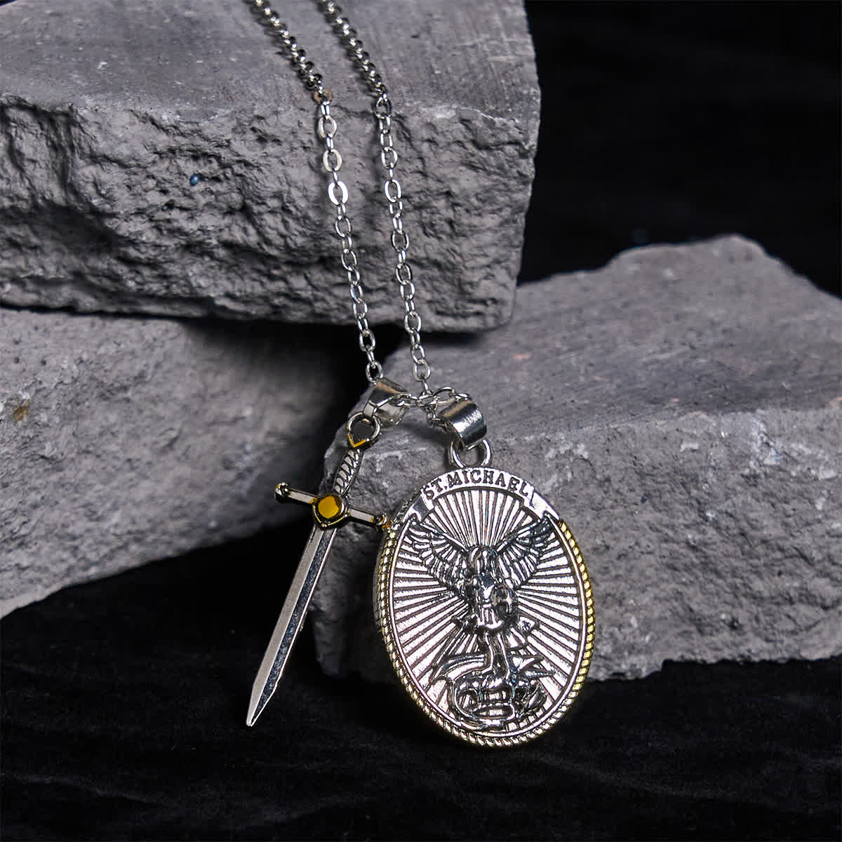 St. Michael Pendant Necklace