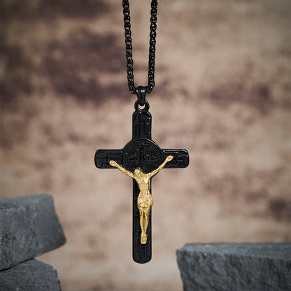 St. Benedict Crucifix Pendant Necklace