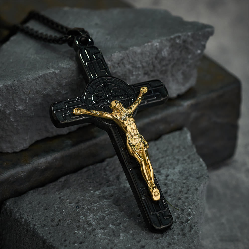 St. Benedict Crucifix Pendant Necklace