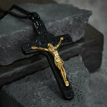 St. Benedict Crucifix Pendant Necklace