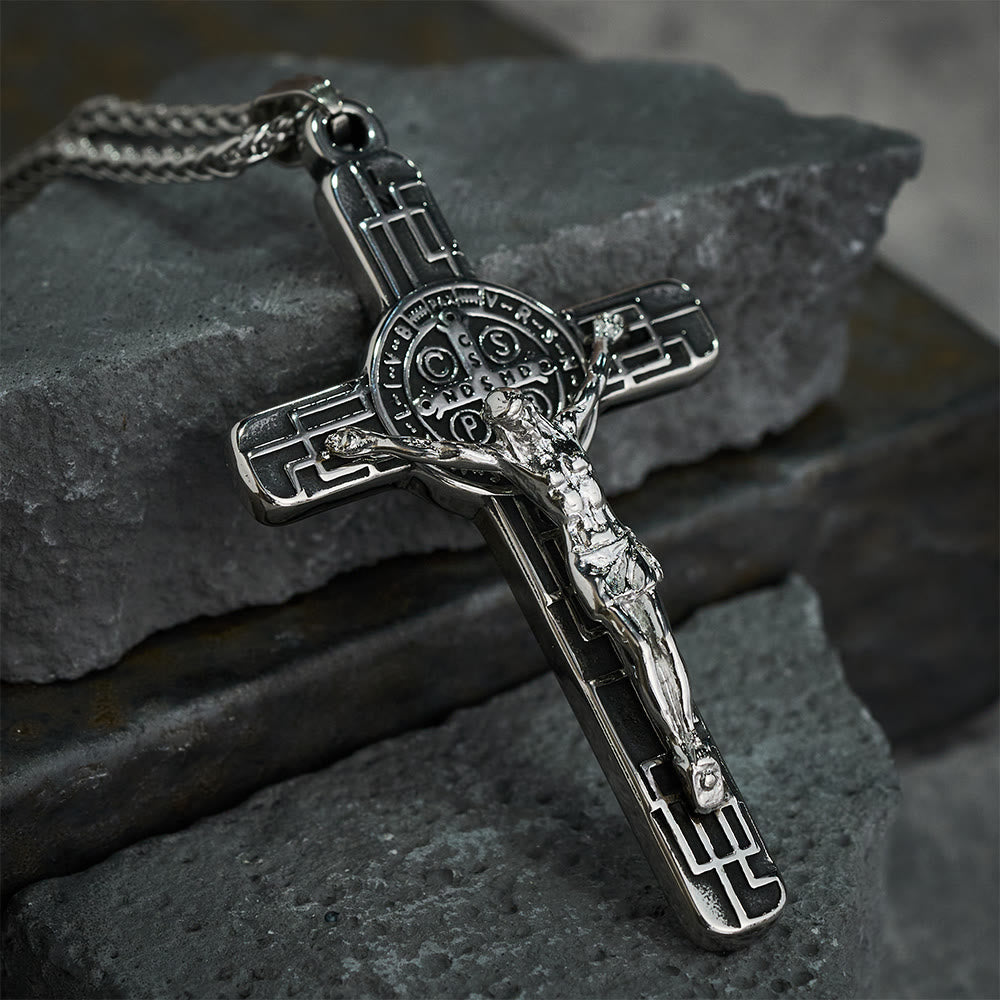 St. Benedict Crucifix Pendant Necklace
