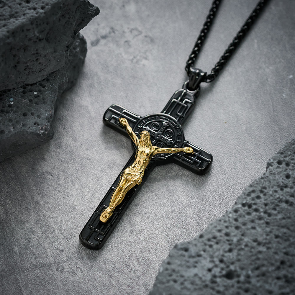 St. Benedict Crucifix Pendant Necklace