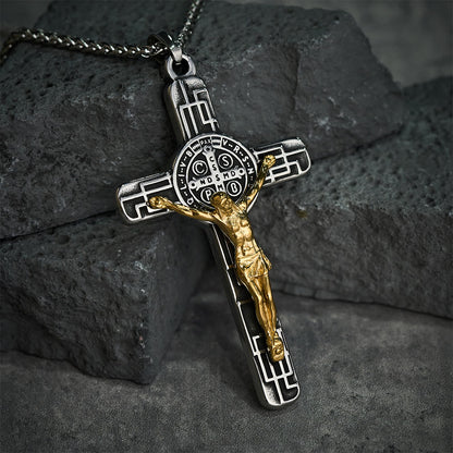 St. Benedict Crucifix Pendant Necklace