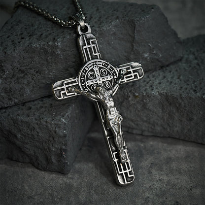 St. Benedict Crucifix Pendant Necklace