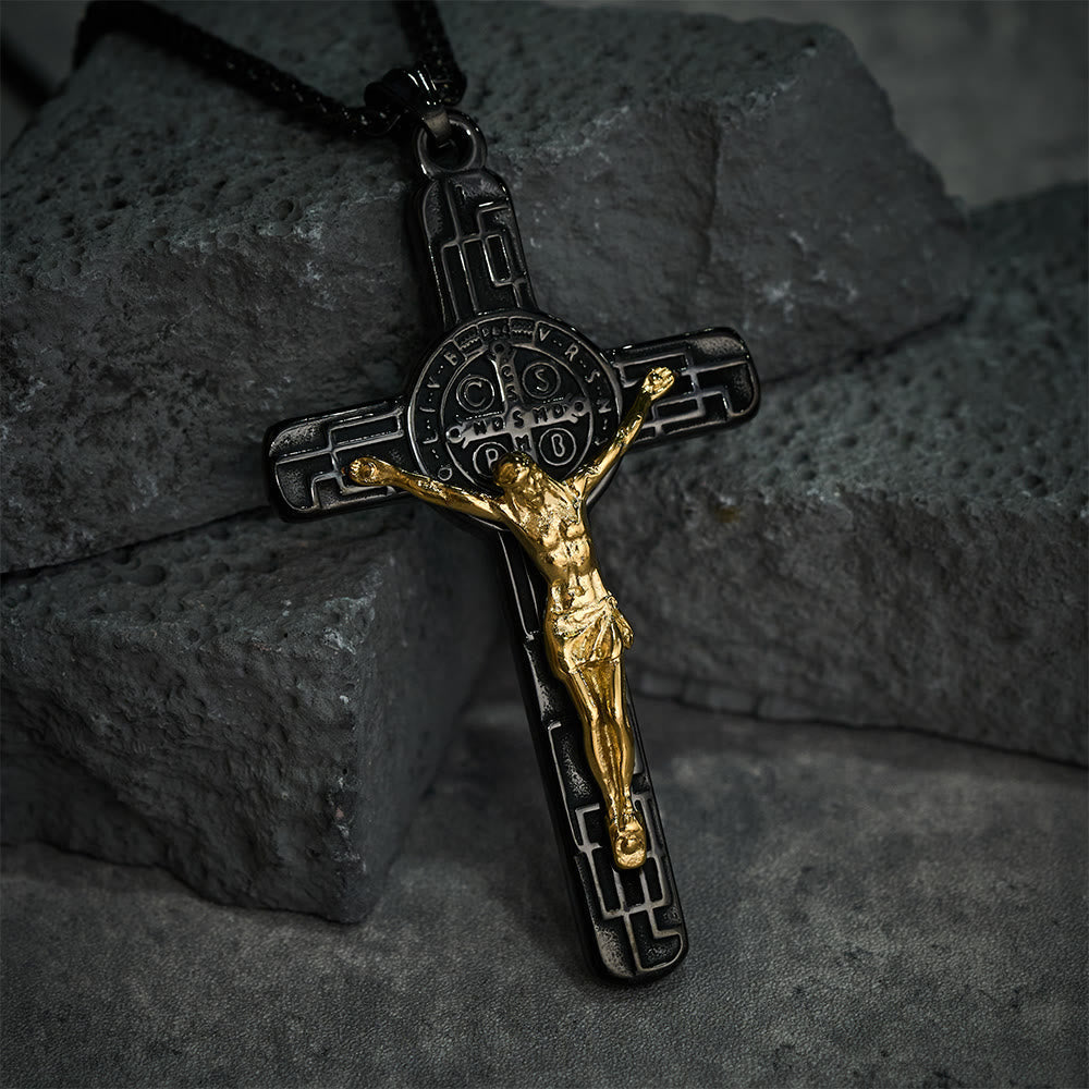 St. Benedict Crucifix Pendant Necklace