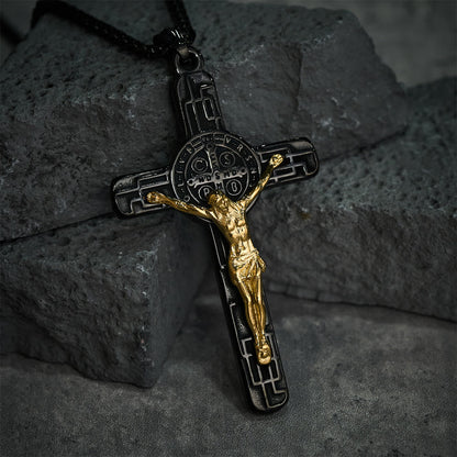 St. Benedict Crucifix Pendant Necklace