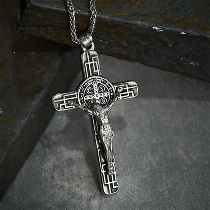 St. Benedict Crucifix Pendant Necklace