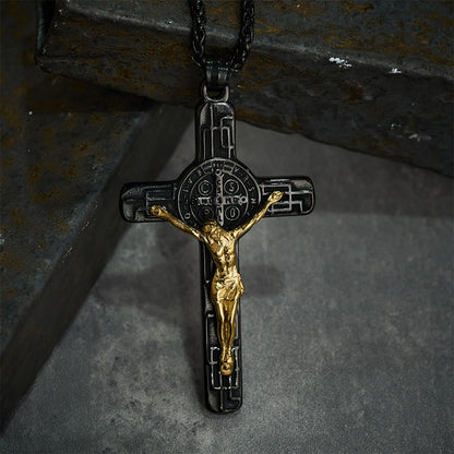 St. Benedict Crucifix Pendant Necklace