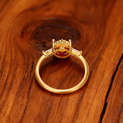 Sacred Heart Crystal Ring