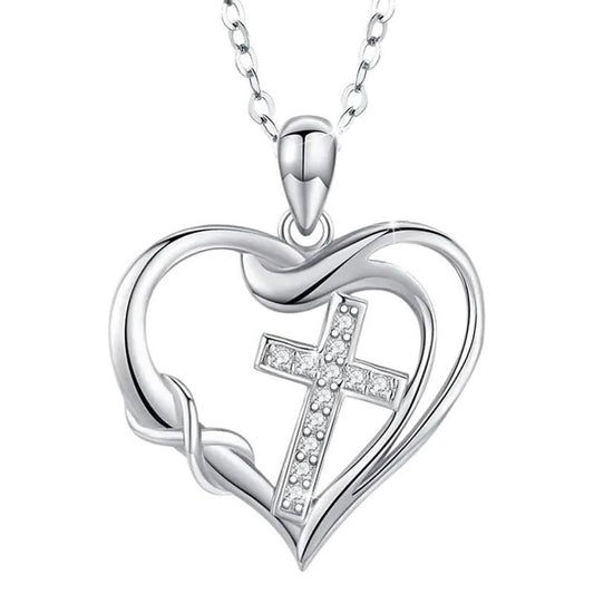 Heart & Cross Necklace
